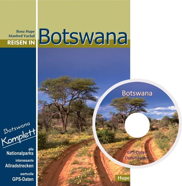 Botswana-Kombi: Buch + GPS-CD